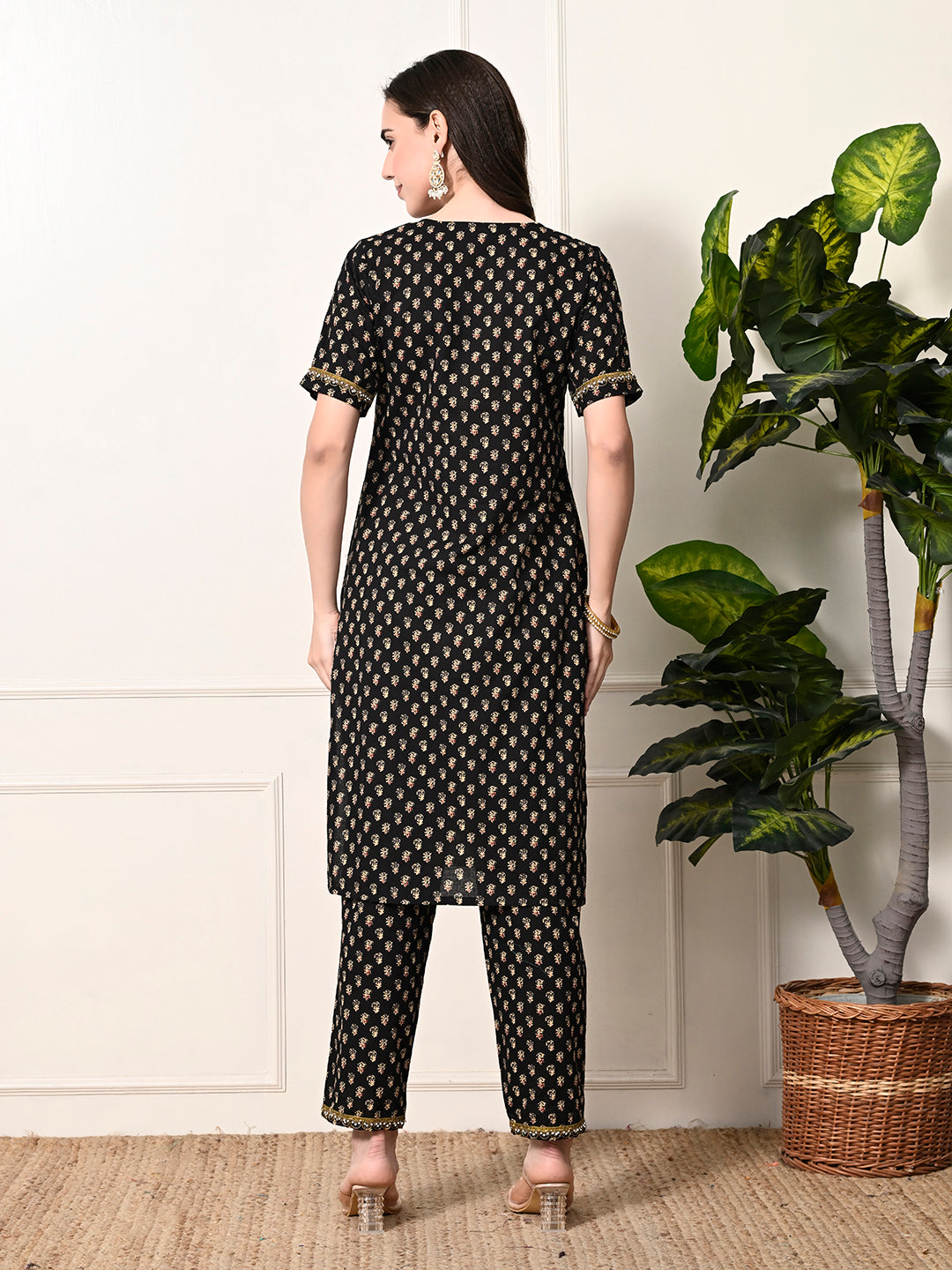 Myshka Women's Cotton Printed Kurta Set