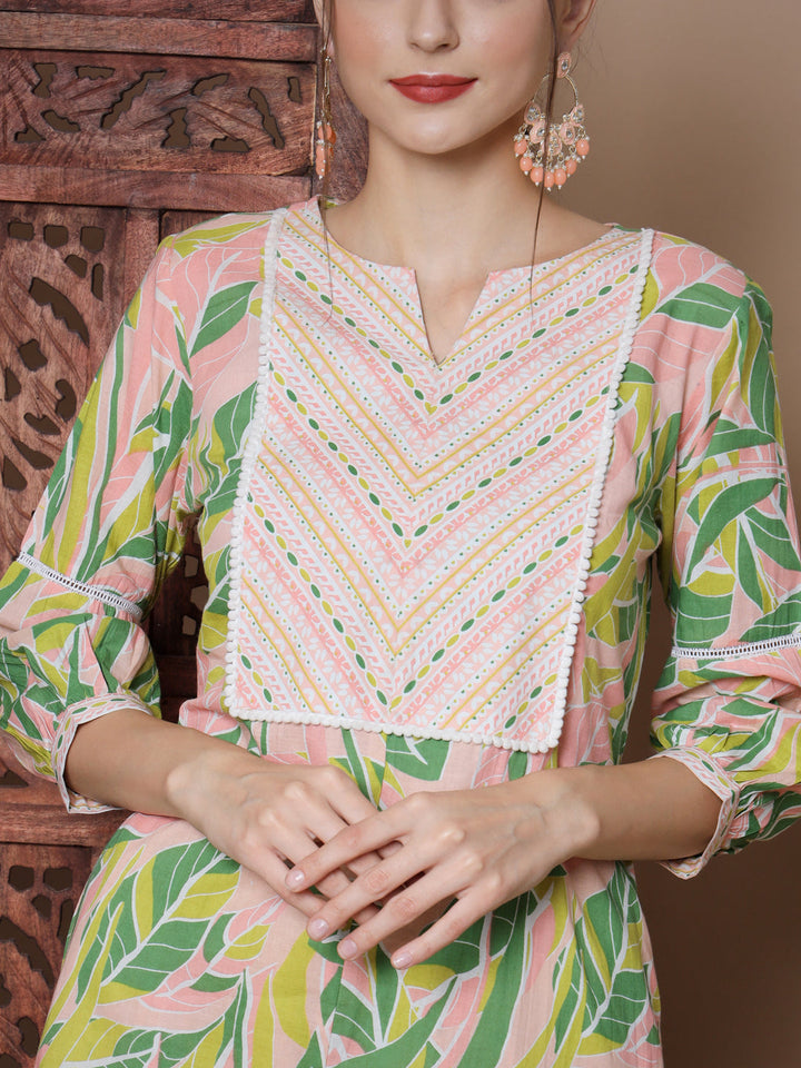 Women's Multi A-Line Kurta & Palazzos Myshka